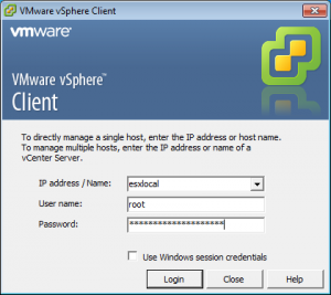 vsphere-connection-window